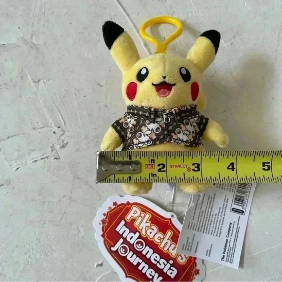 Pokemon Pikachu Plush Keychain 5 Inch Berkemeja Batik Xatu Ship From USA - Picture 7 of 10